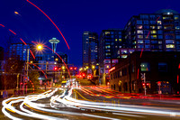 Needle and light trails